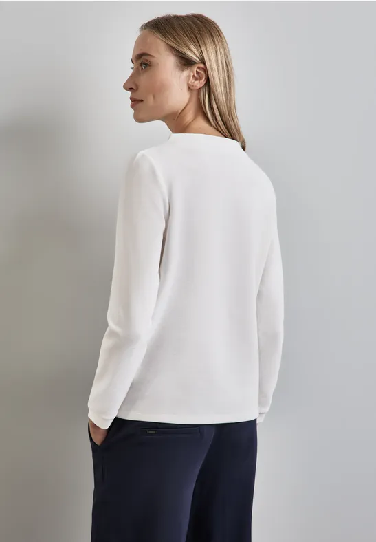 Street One Turtleneck Struktur-Shirt Heißer Verkauf