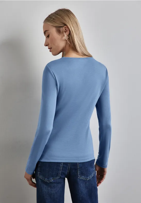 Street One Shirt mit Herzausschnitt Top Angebot