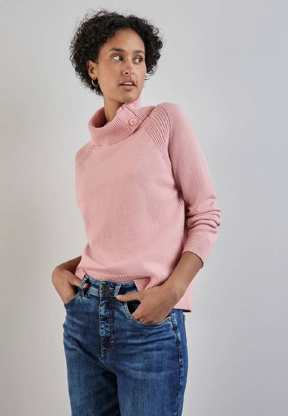 Street One Pullover mit Stehkragen