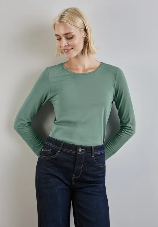 Street One Basic Langarmshirt Kostenlose Rückgabe