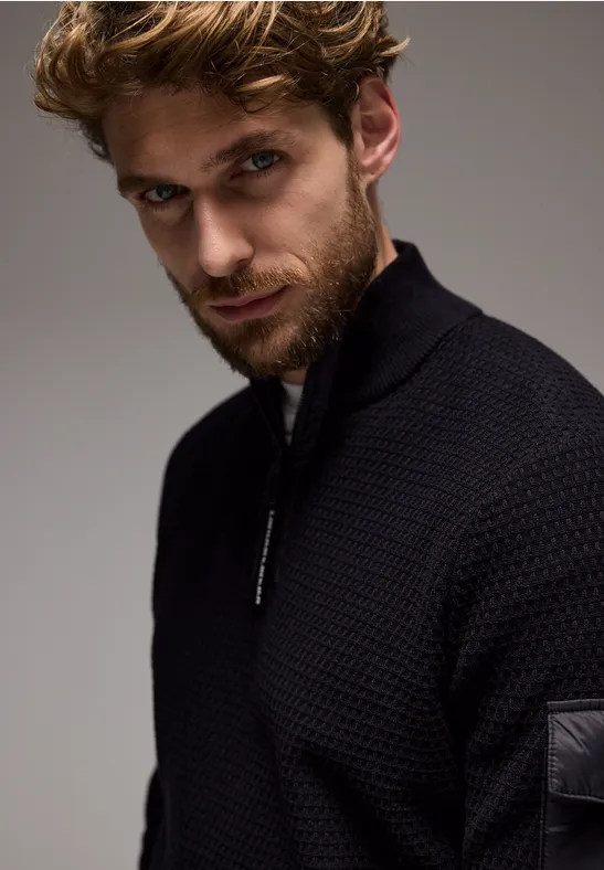 Street One Materialmix Pullover Letzter Tag