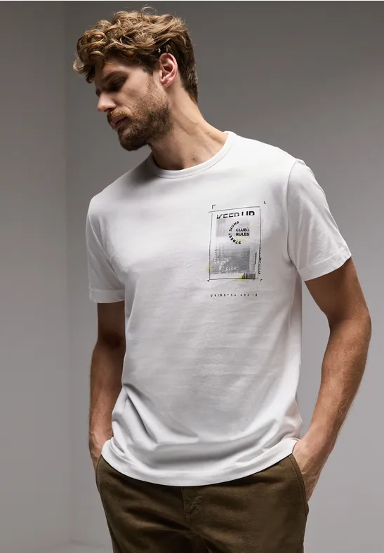 Street One T-Shirt mit Chestprint Bis zu 60% Rabatt
