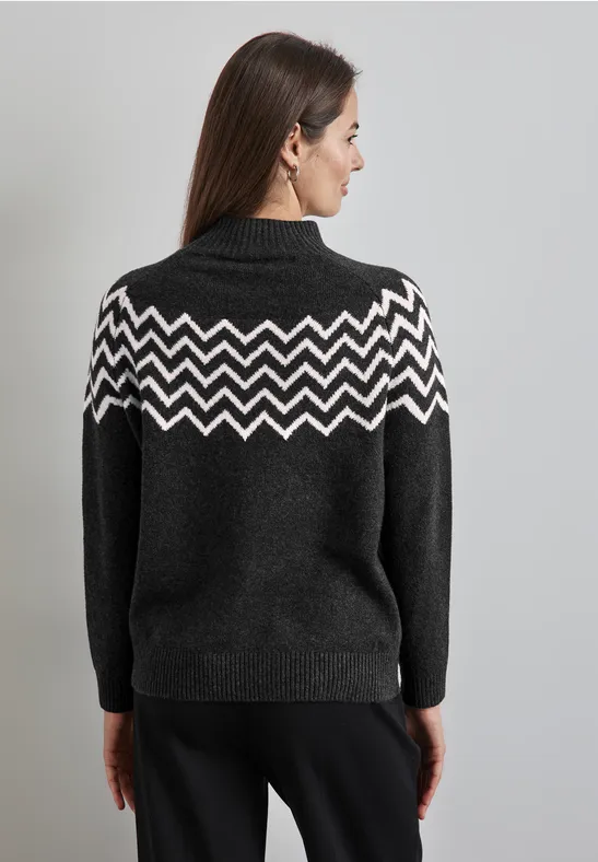 Street One Pullover mit Stehkragen 2025