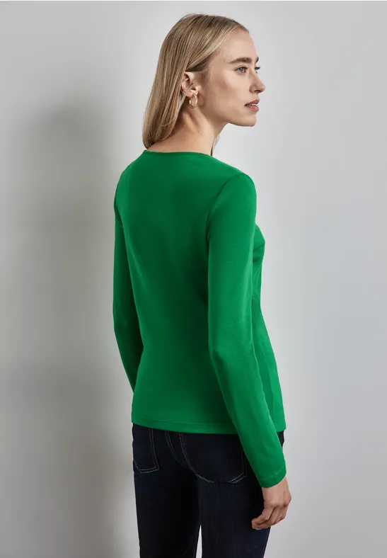 Street One Shirt mit Herzausschnitt Hotsell