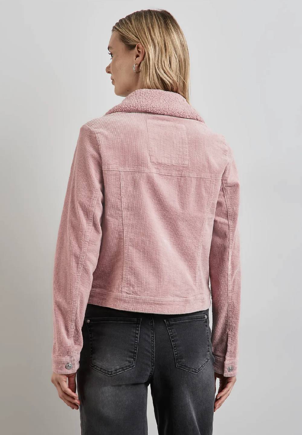 Street One Cord-Jacke mit Teddy-Kragen Fabrikverkauf