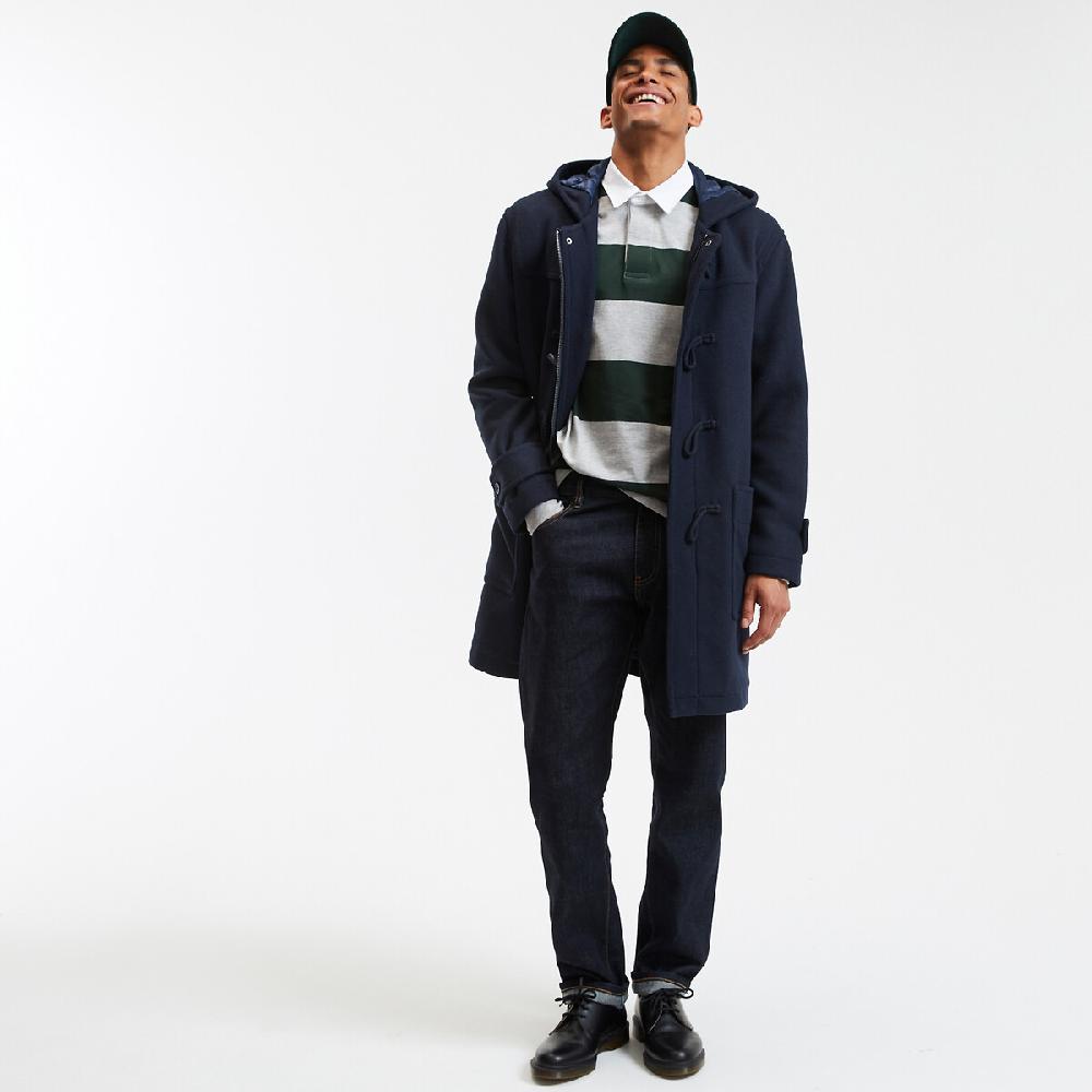 laredoute Gestreiftes Poloshirt lange Ärmel grau grün gestreift LA REDOUTE COLLECTIONS Heißer Verkauf
