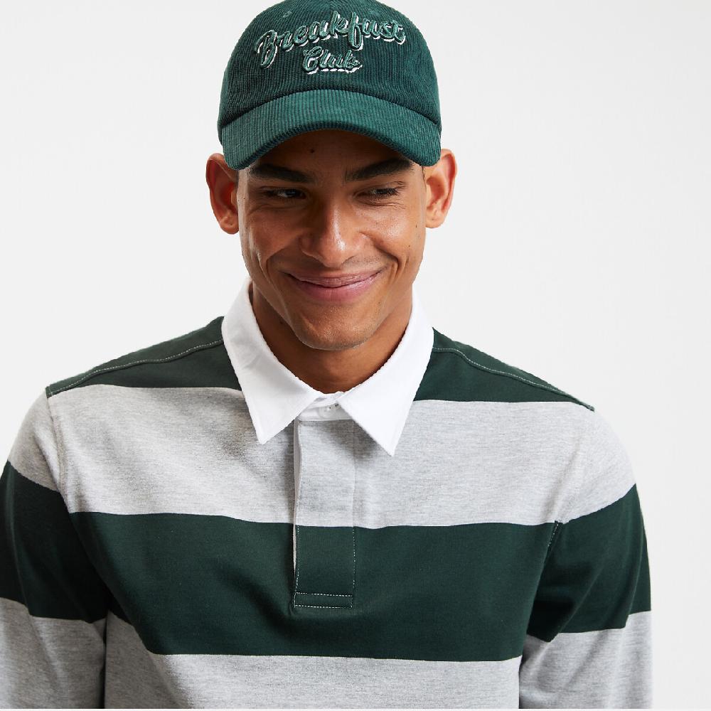 laredoute Gestreiftes Poloshirt lange Ärmel grau grün gestreift LA REDOUTE COLLECTIONS Heißer Verkauf