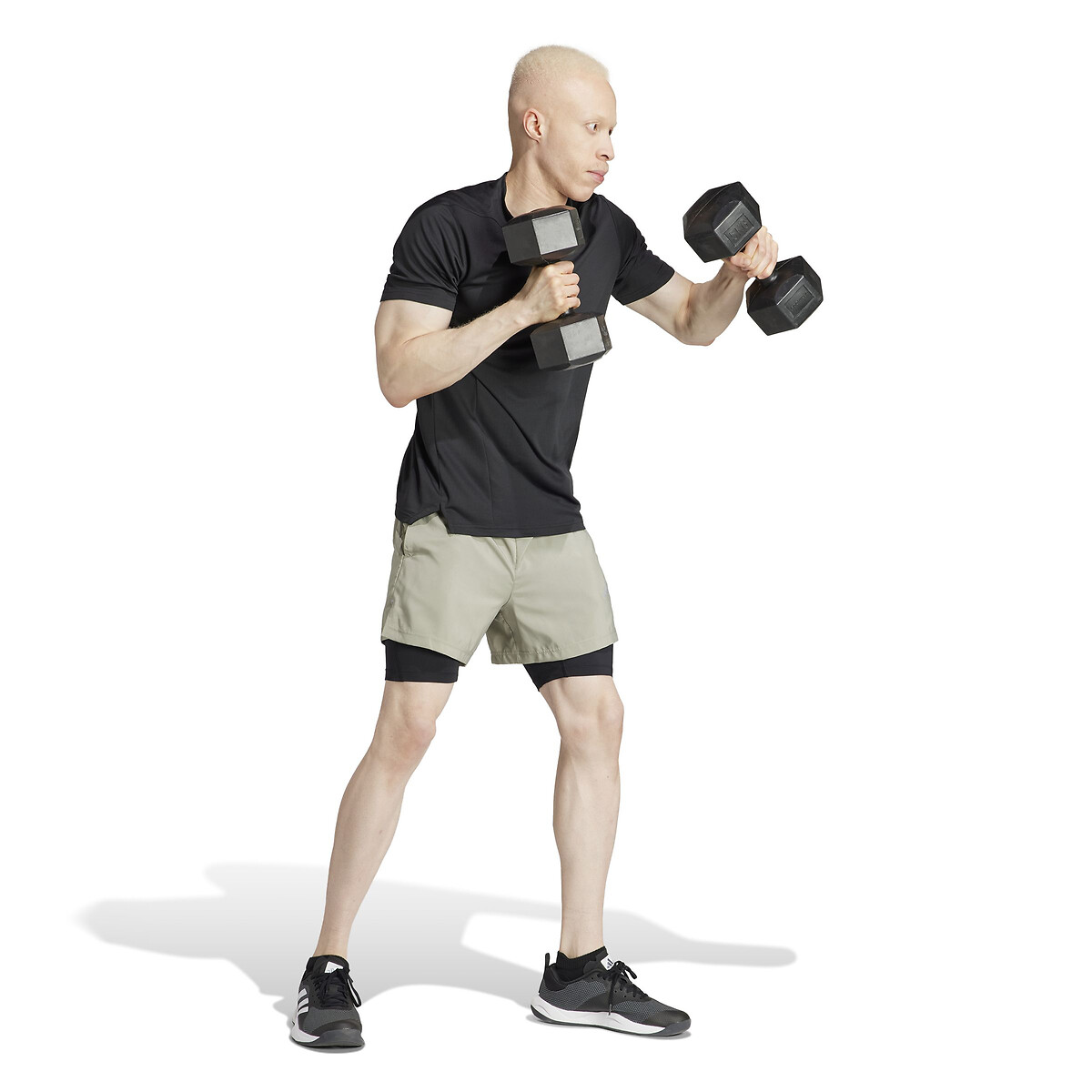 laredoute 2-in-1 Workout-Shorts beige adidas Performance Tägliche Deals