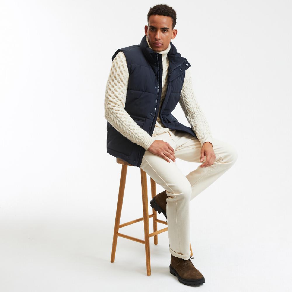 laredoute Kurzes Steppgilet für die Übergangszeit Stehkragen dark navy LA REDOUTE COLLECTIONS Große Rabatte
