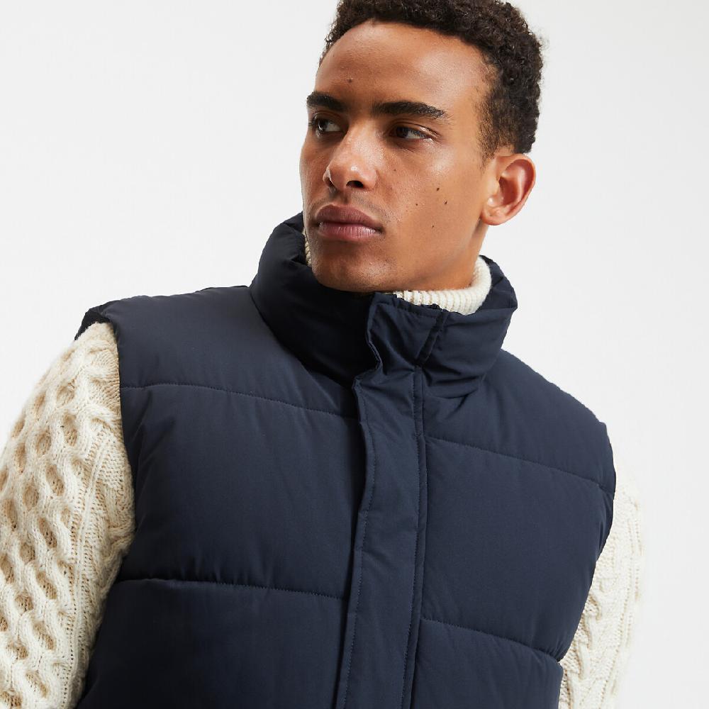 laredoute Kurzes Steppgilet für die Übergangszeit Stehkragen dark navy LA REDOUTE COLLECTIONS Große Rabatte