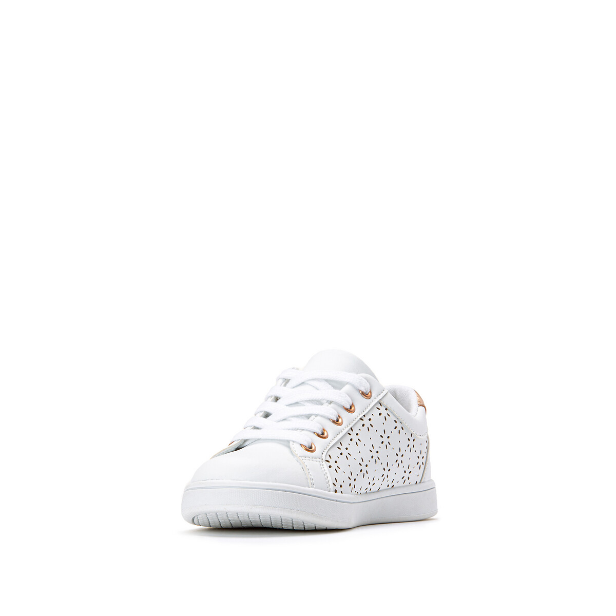 laredoute Sneakers mit Lochmuster Schnürung weiss LA REDOUTE COLLECTIONS Saisonale Angebote