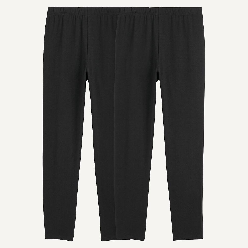 laredoute 2er-Pack unifarbene Leggings schwarz + schwarz LA REDOUTE COLLECTIONS Tägliche Deals