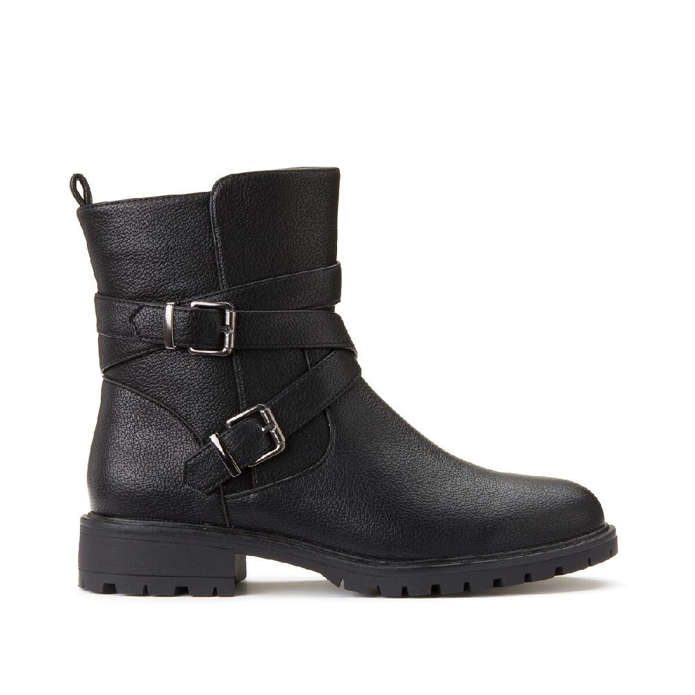laredoute Boots im Bikerstil Profilsohle schwarz LA REDOUTE COLLECTIONS Begrenzte Freigabe