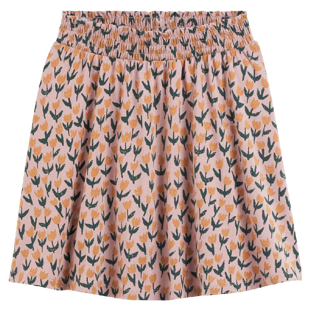 laredoute Kurzer Jerseyrock mit Blumenmuster rosa bedruckt LA REDOUTE COLLECTIONS Letzte 2 Tage