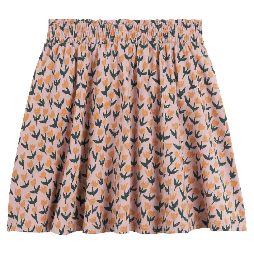 laredoute Kurzer Jerseyrock mit Blumenmuster rosa bedruckt LA REDOUTE COLLECTIONS Letzte 2 Tage