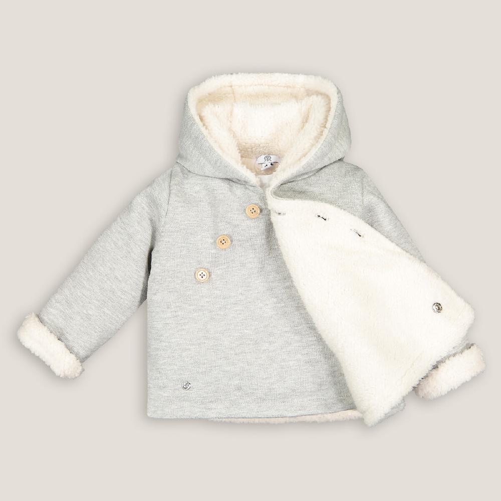 laredoute Winterjacke mit Kapuze grau meliert LA REDOUTE COLLECTIONS Bis zu 50% Rabatt