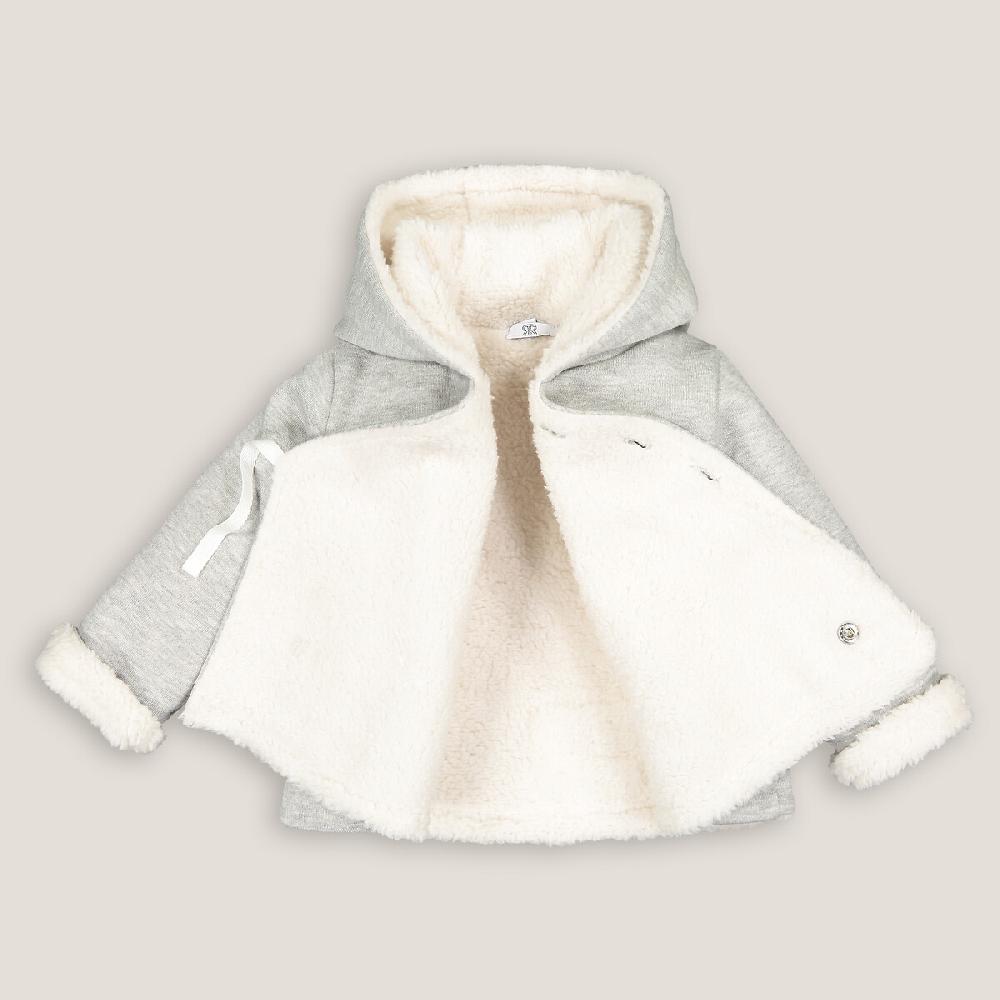 laredoute Winterjacke mit Kapuze grau meliert LA REDOUTE COLLECTIONS Bis zu 50% Rabatt
