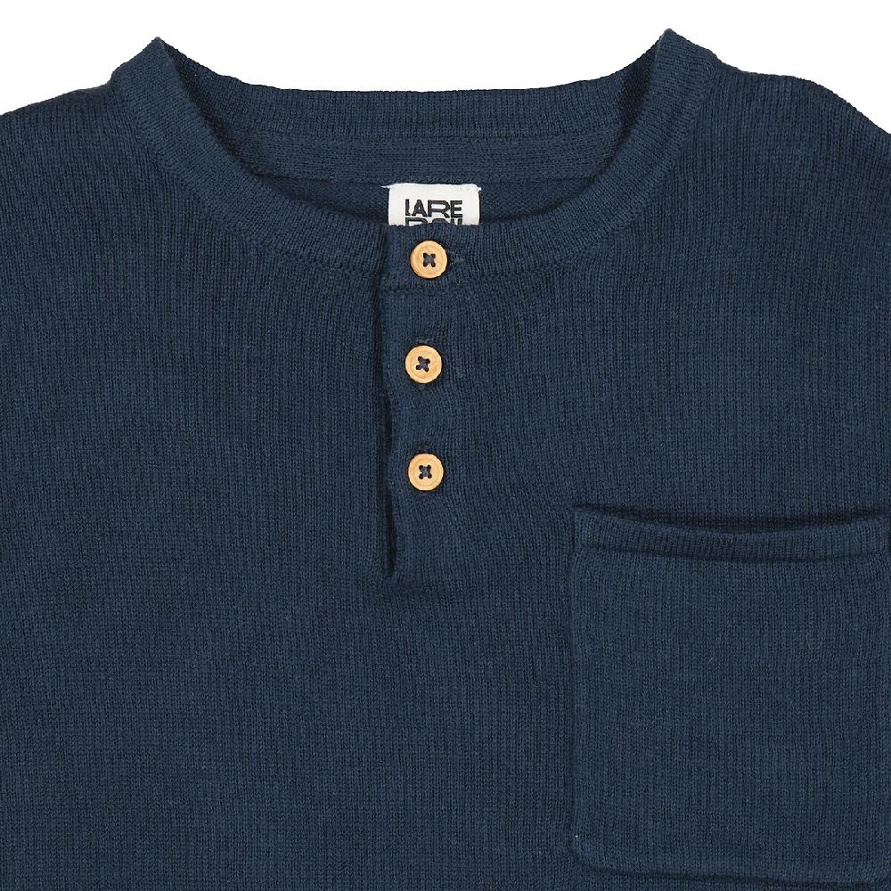 laredoute Feinstrickpullover mit Henley-Ausschnitt marine LA REDOUTE COLLECTIONS Bis zu 60% Rabatt