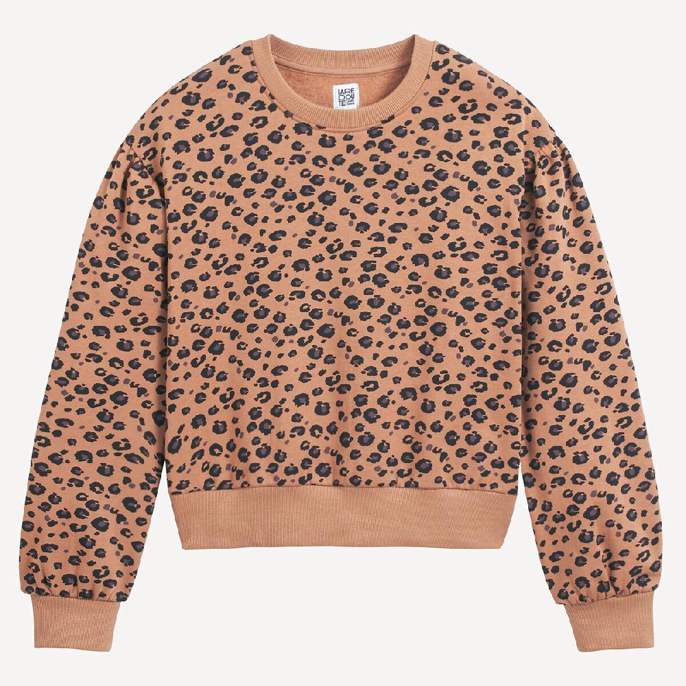 laredoute Sweatshirt mit Animalprint 18 Monate-14 Jahre leopardenmuster LA REDOUTE COLLECTIONS Vierteljährliche Förderung