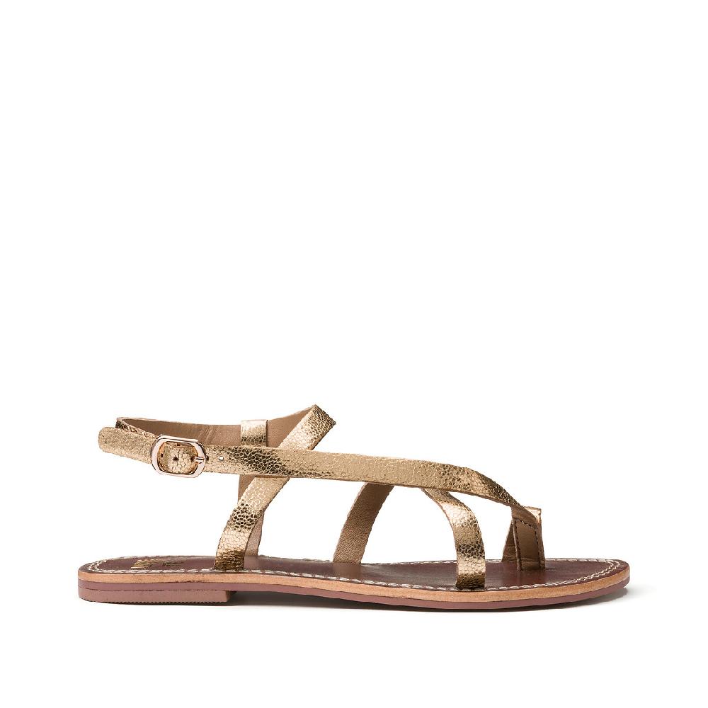 laredoute Signature-Zehensandalen aus Leder goldfarben LA REDOUTE COLLECTIONS Super Rabatt