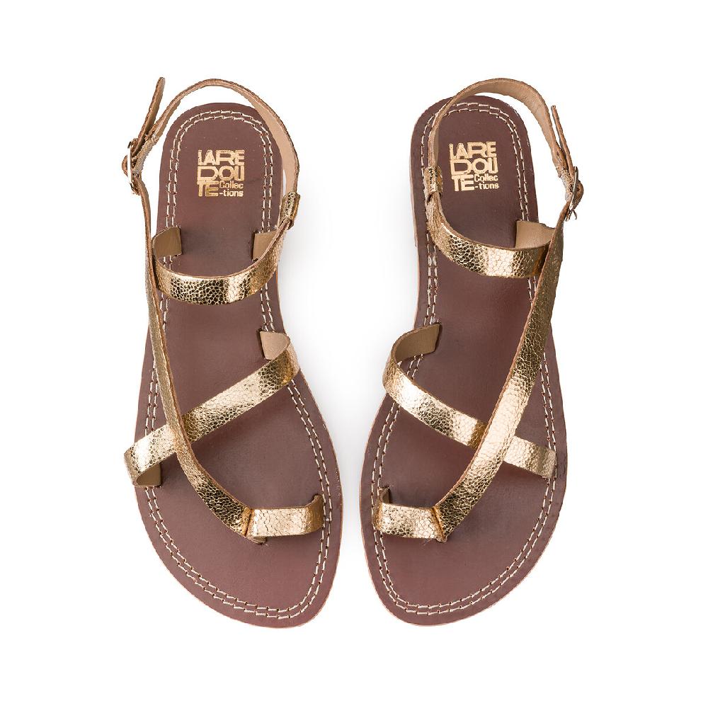 laredoute Signature-Zehensandalen aus Leder goldfarben LA REDOUTE COLLECTIONS Super Rabatt