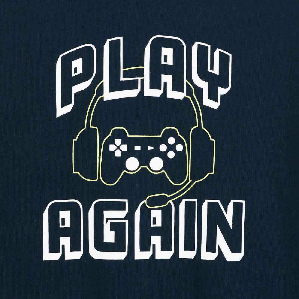 laredoute Pyjama aus Jersey mit Gaming-Aufdruck marine/grün LA REDOUTE COLLECTIONS Speichern exportieren