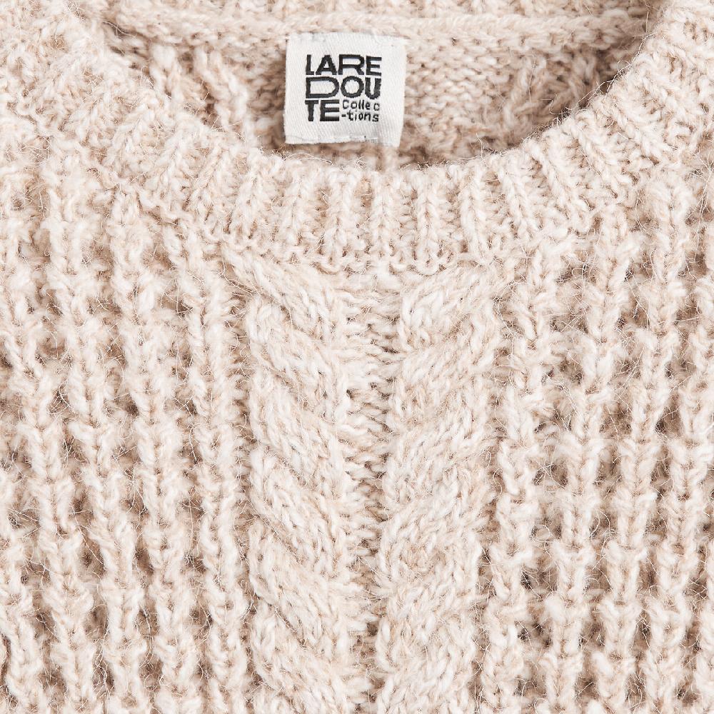 laredoute Pullover mit rundem Ausschnitt Musterstrick beige meliert LA REDOUTE COLLECTIONS Verkauf
