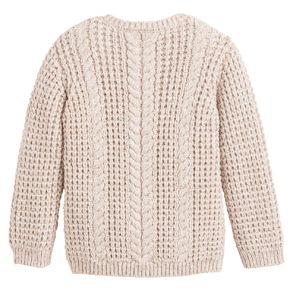 laredoute Pullover mit rundem Ausschnitt Musterstrick beige meliert LA REDOUTE COLLECTIONS Verkauf