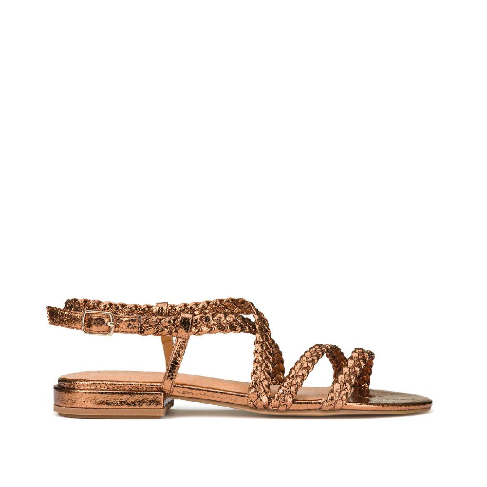laredoute Geflochtene Sandalen bronzefarben LA REDOUTE COLLECTIONS Günstiger Verkauf