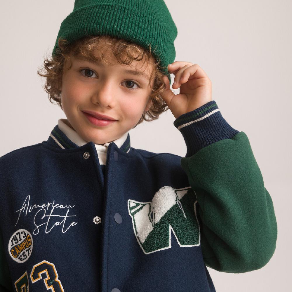 laredoute Jacke im College-Style marine/grün LA REDOUTE COLLECTIONS Kostenloser Versand