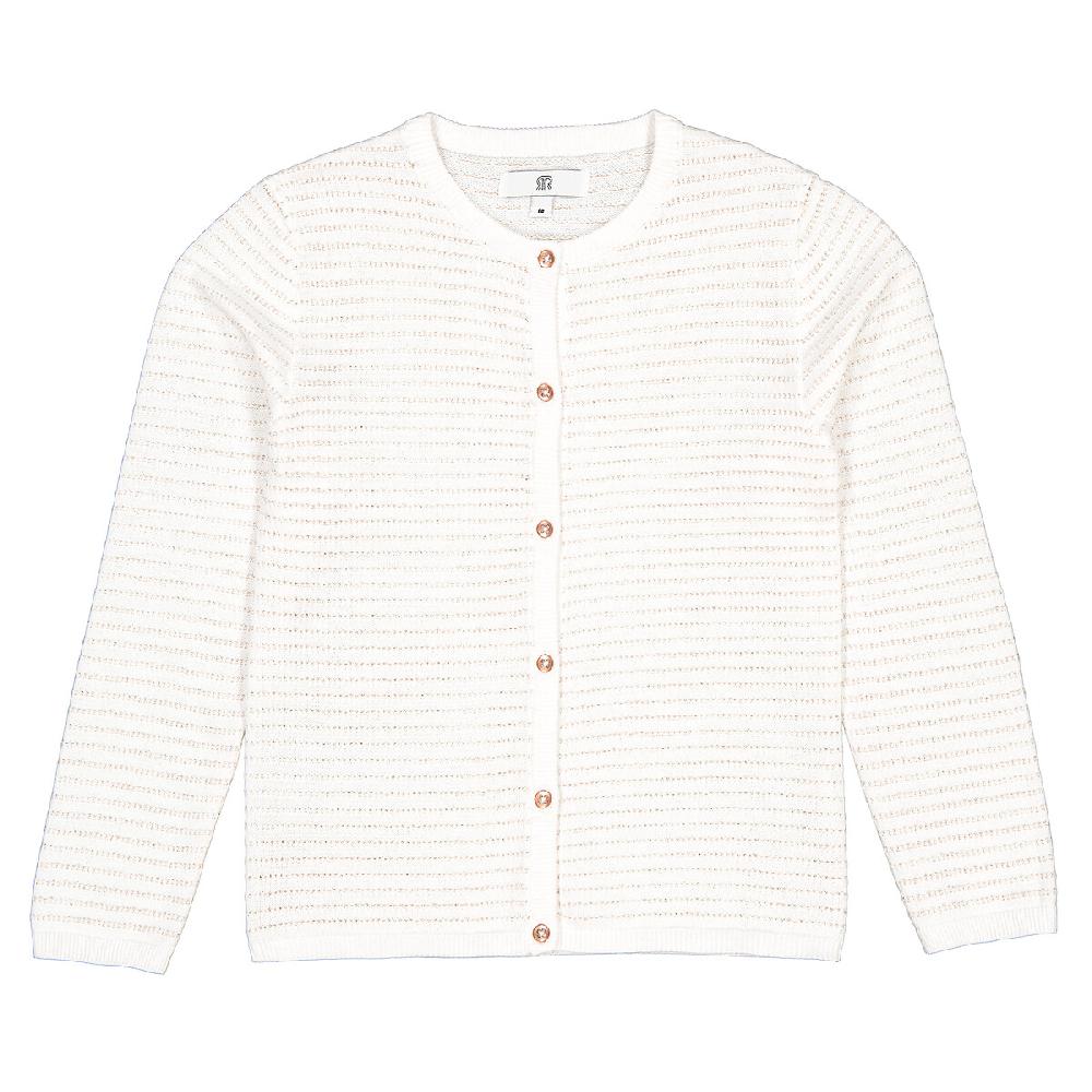 laredoute Feinstrick-Cardigan mit Knöpfen Streifen ecru gestreift LA REDOUTE COLLECTIONS Günstig kaufen