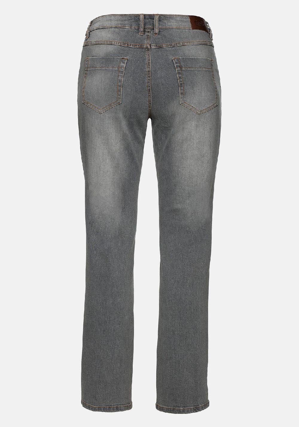 sheego Jeans »Die Gerade« mit Used-Effekten Kostenlose Rückgabe