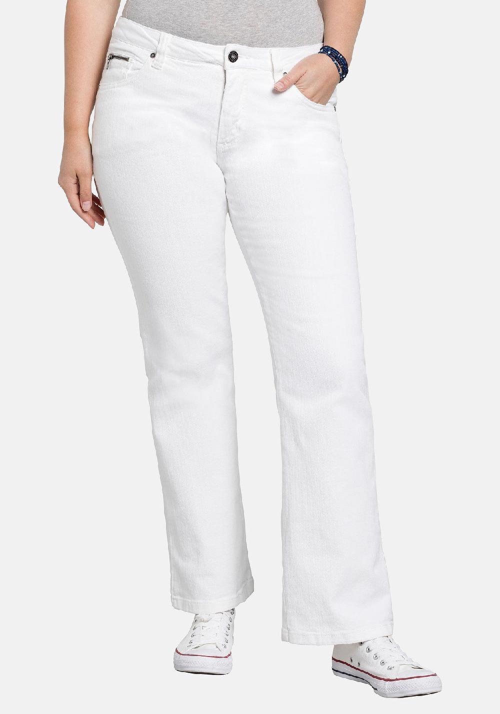 sheego Jeans in 5-Pocket-Form mit Used-Effekten Begrenzte Freigabe