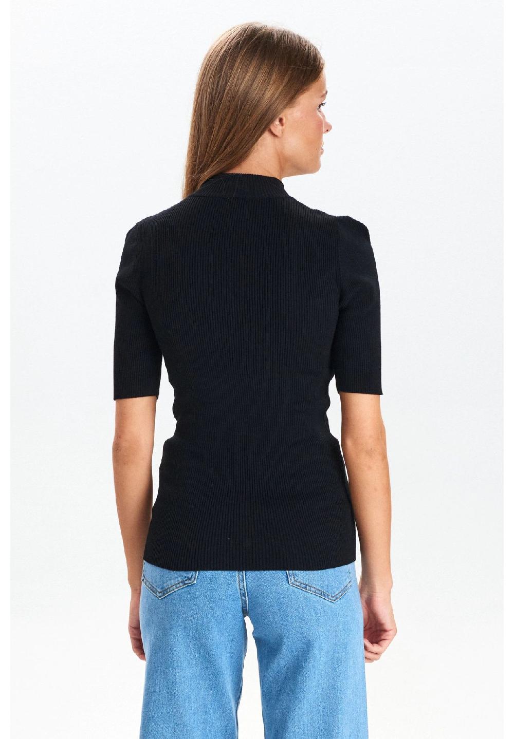 Nümph T-Shirt Rippstruktur Halbarm für Damen Sonderangebot der Fabrik