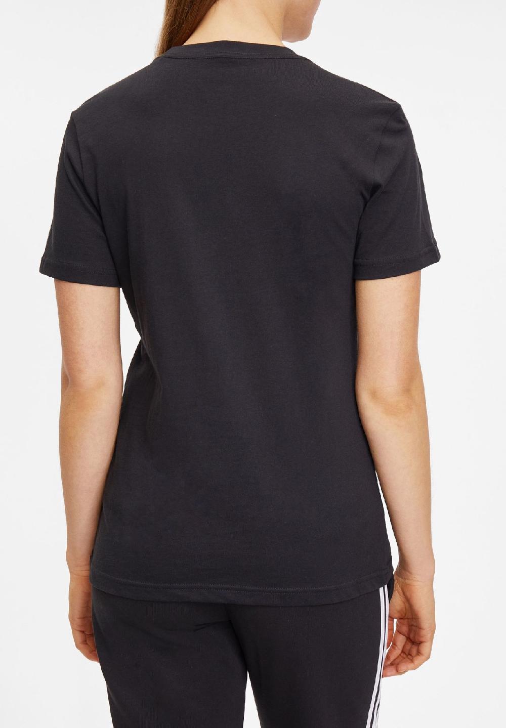 adidas T-Shirt Baumwolle Logo-Print für Damen Vierteljährliche Förderung