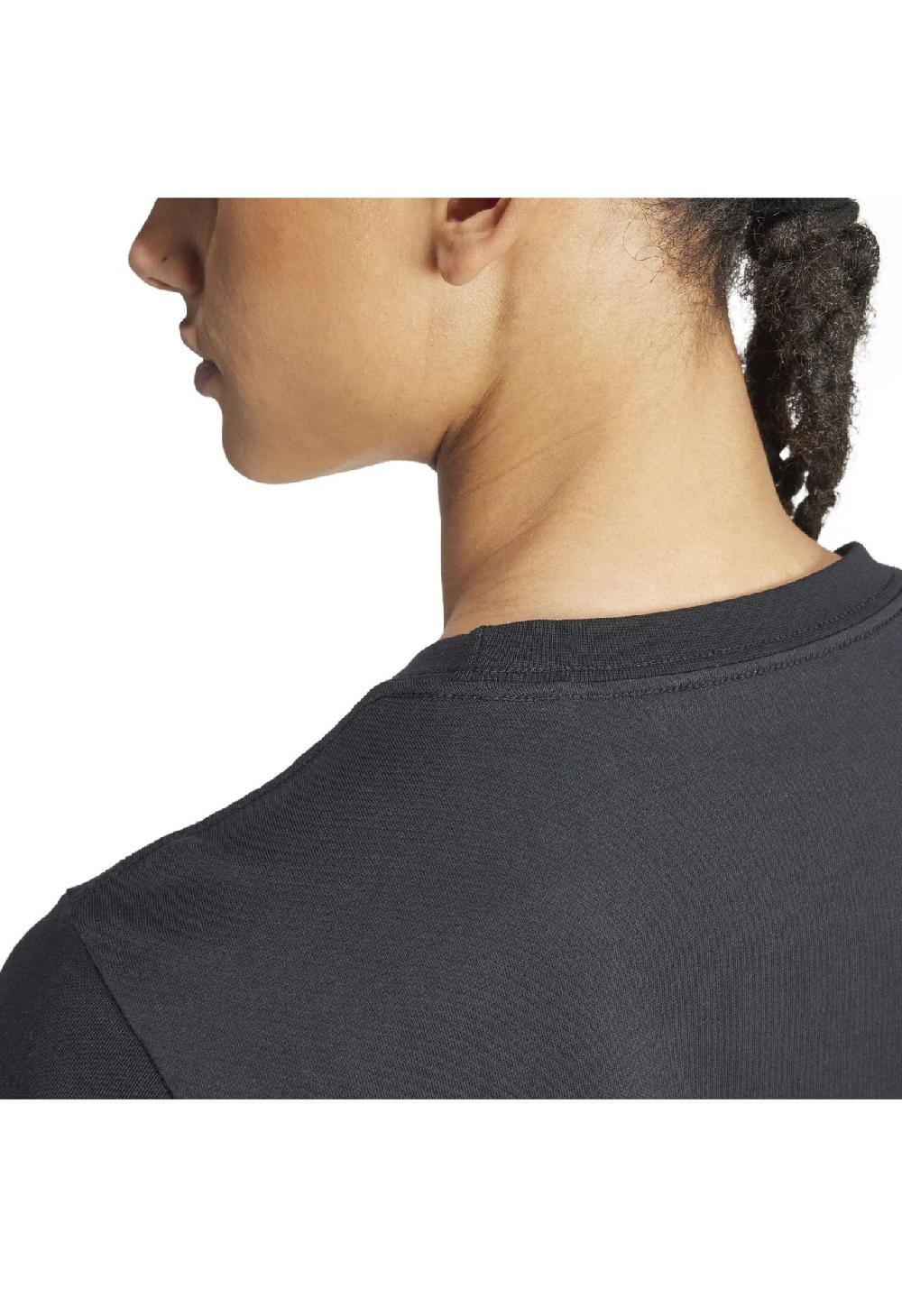 adidas T-Shirt Baumwolle Logo-Print für Damen Vierteljährliche Förderung