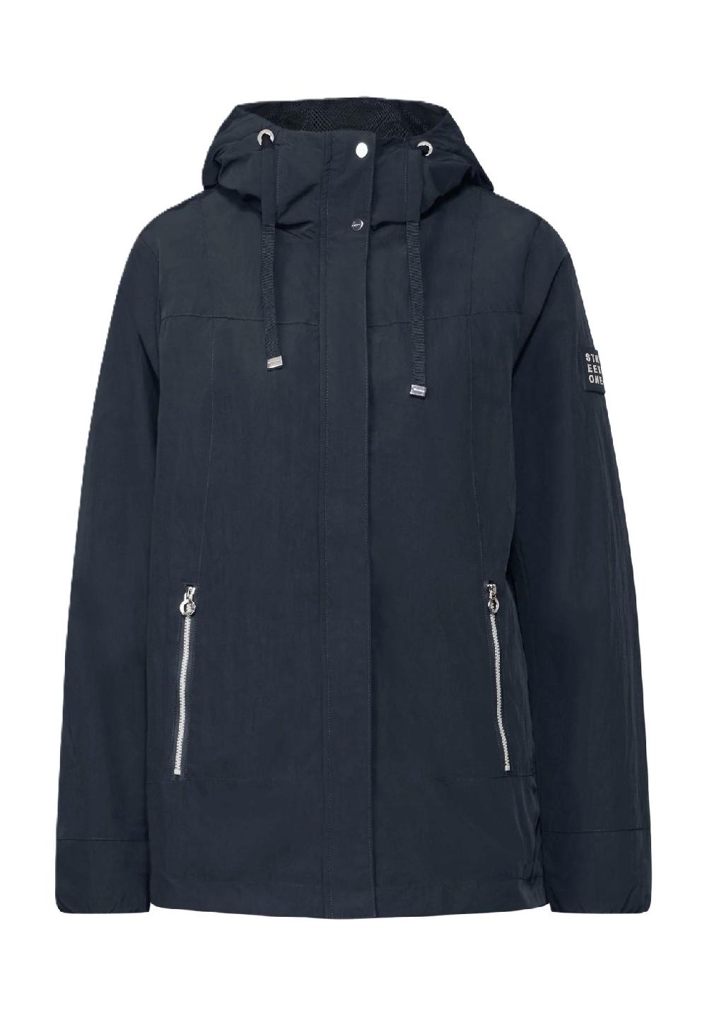Street One Windbreaker verdeckter Reißverschluss Patch für Damen