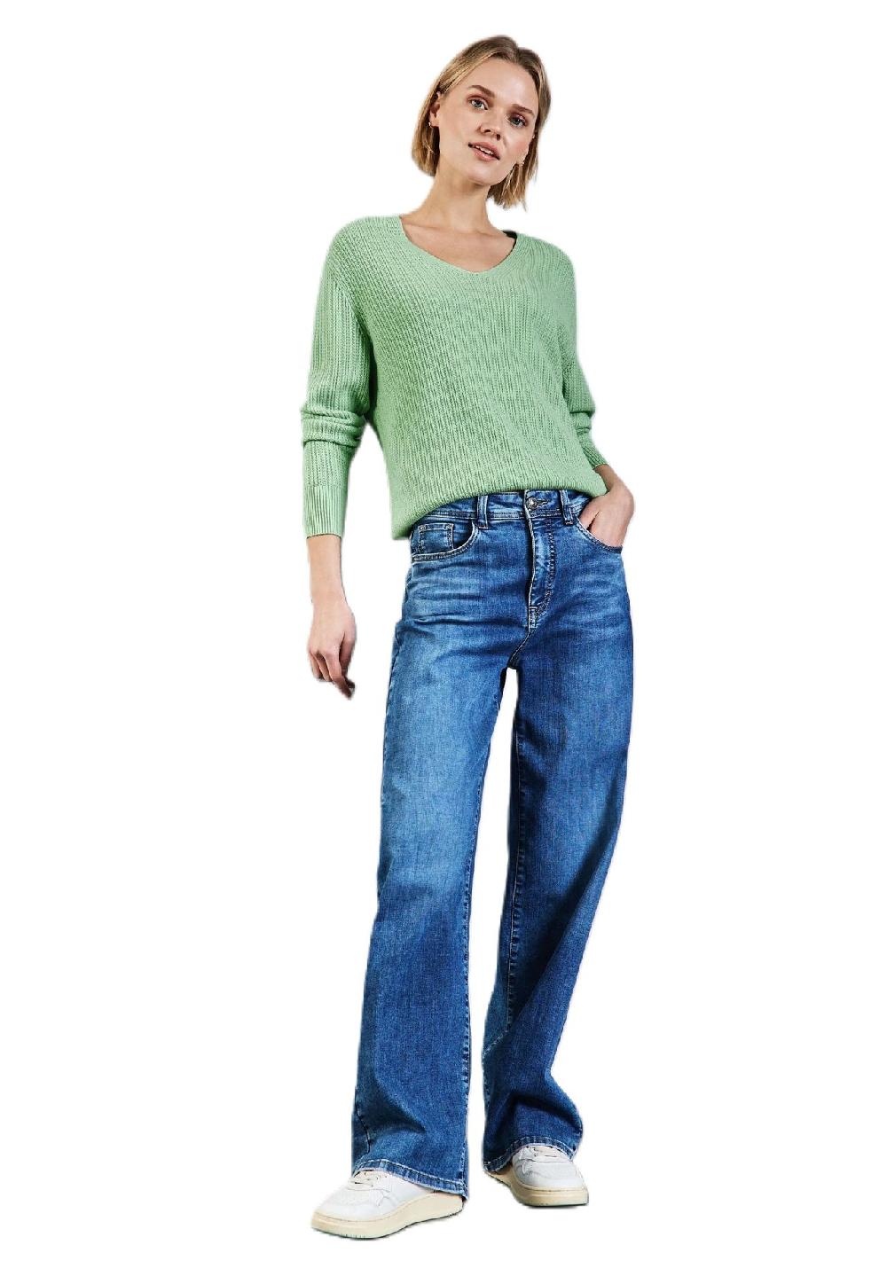 Street One Strickpullover V-Ausschnitt für Damen Clearance-Verkauf
