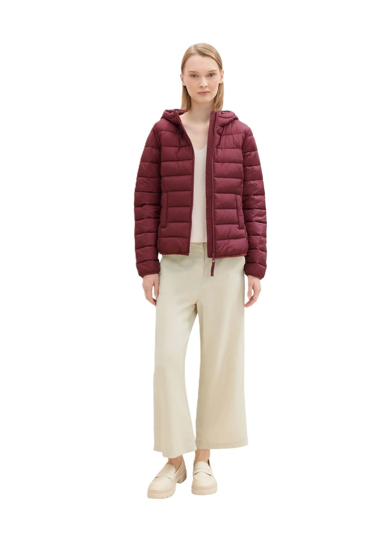 DENIM TOM TAILOR Steppjacke Kapuze Eingrifftaschen für Damen zollfrei