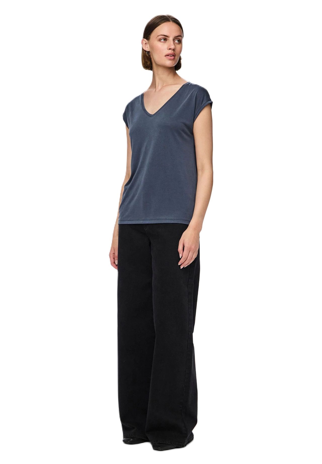 PIECES T-Shirt V-Ausschnitt für Damen Limitierter Zeitrabatt