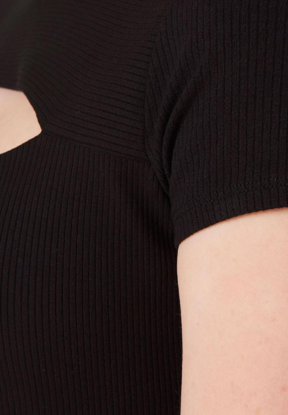 GUESS Kleid "Lana" Rundhals oberschenkellang Cutout für Damen Vatertagsangebot