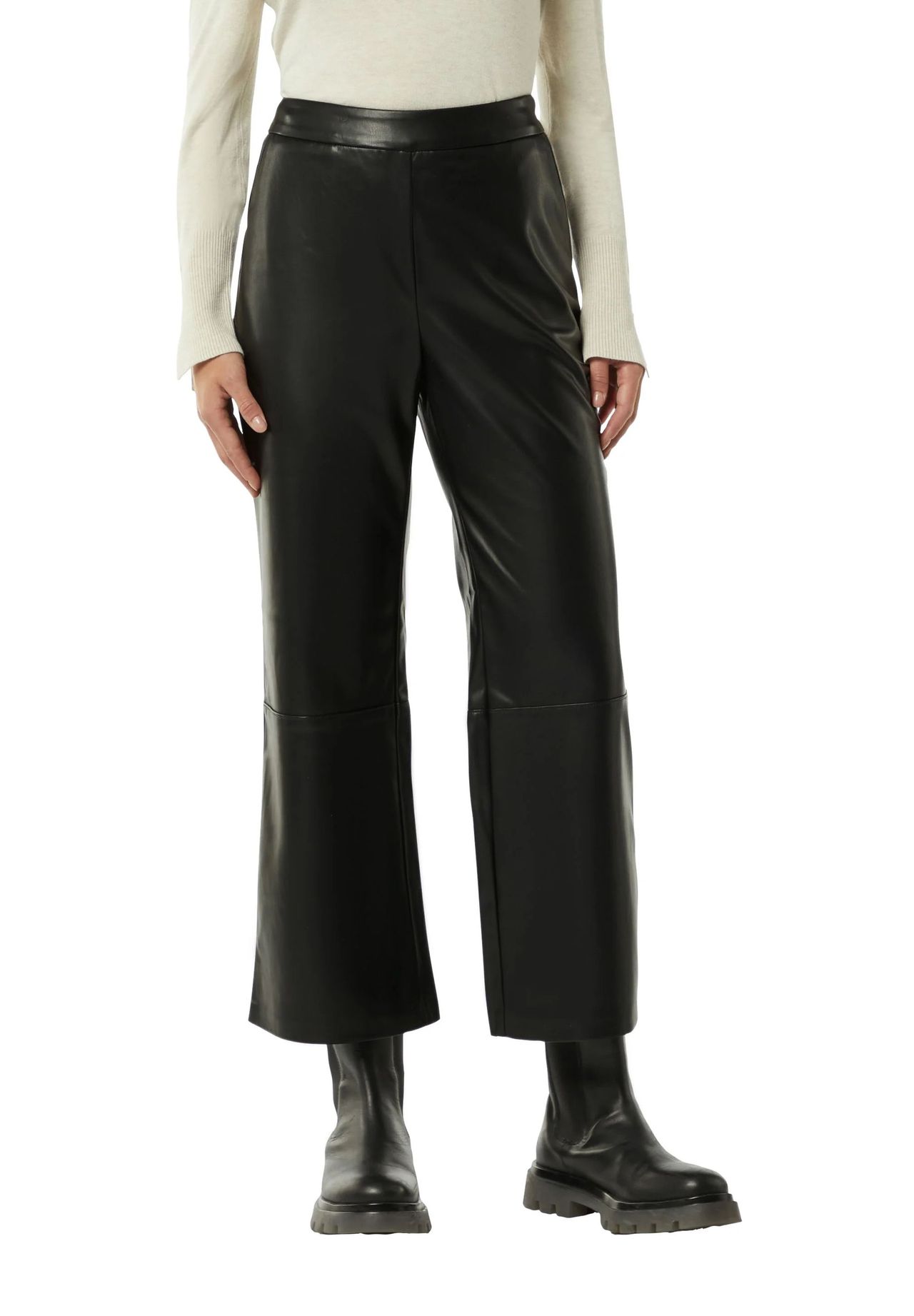 comma Kunstlederhose High Waist für Damen Blitzangebot