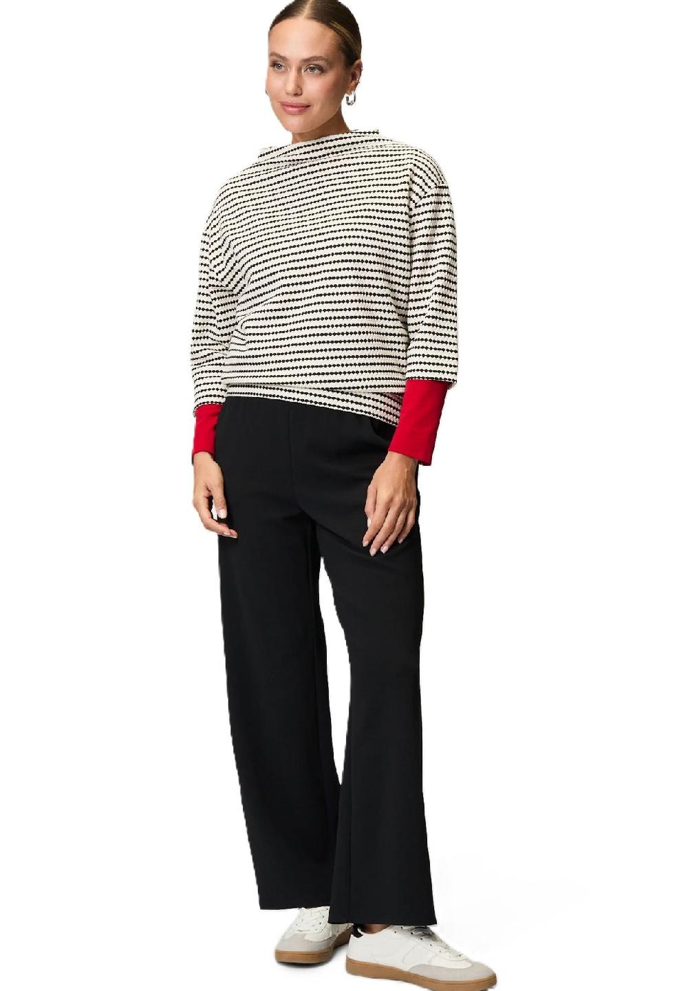 zero Sweatshirt 3/4-Arm Stehkragen für Damen Nur noch ein Tag übrig