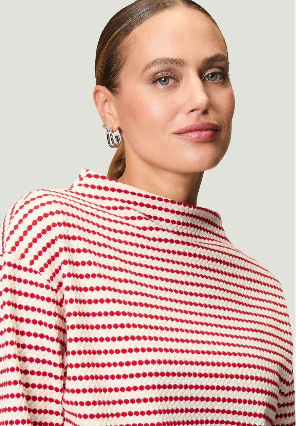 zero Sweatshirt 3/4-Arm Stehkragen für Damen Super Rabatt