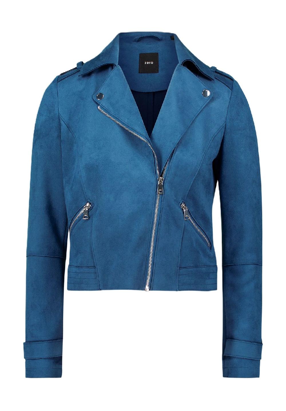 zero Bikerjacke Reißverschlusstaschen für Damen