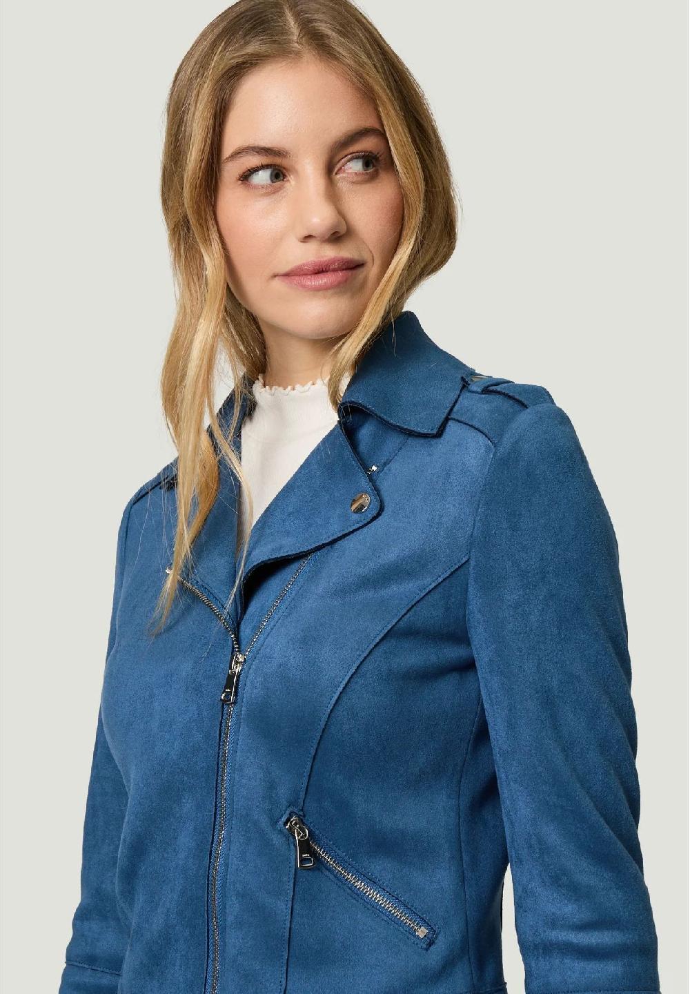 zero Bikerjacke Reißverschlusstaschen für Damen Riesige Rabatte