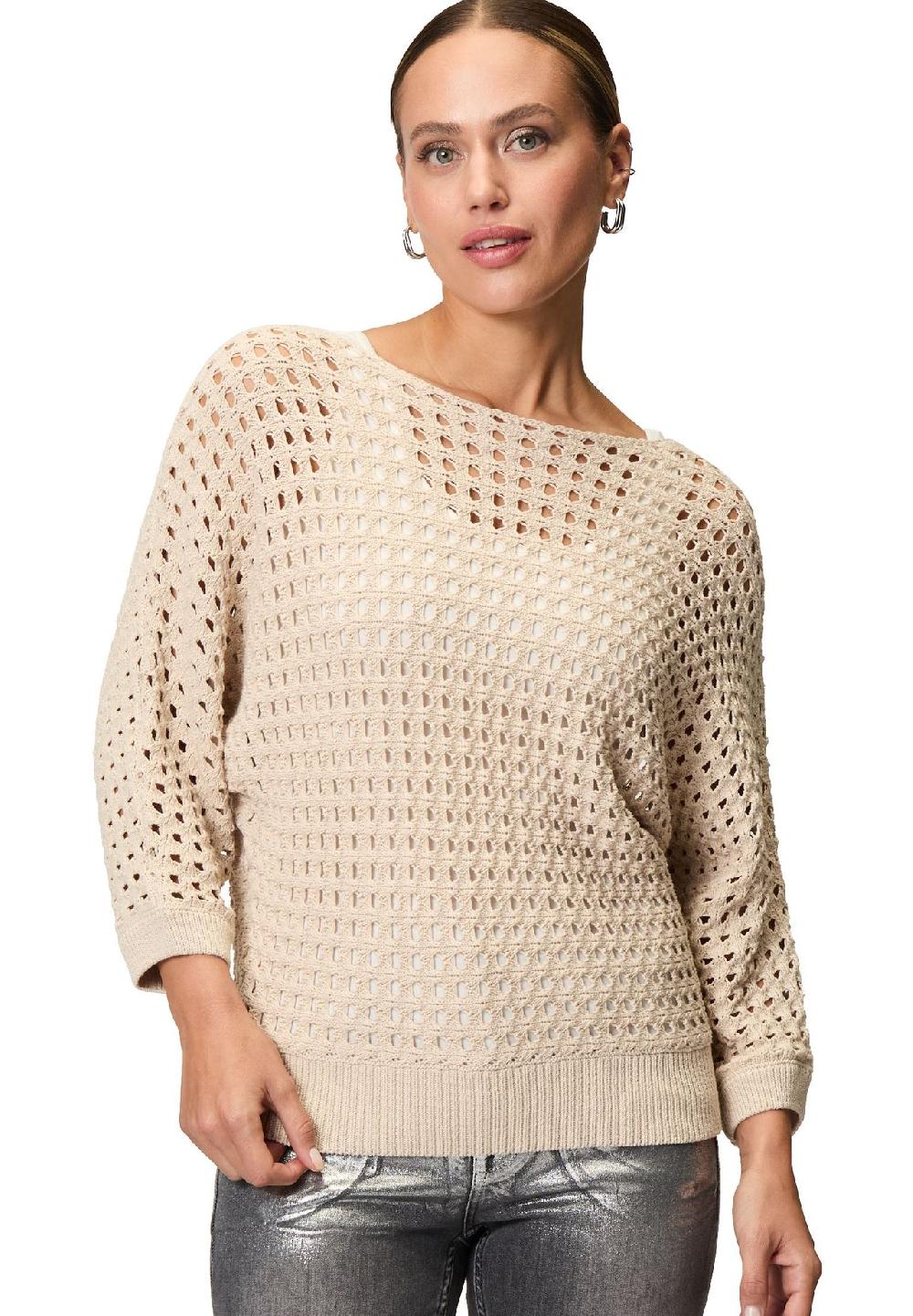 zero Pullover Dreiviertelarm Rundhalsausschnitt für Damen Clearance-Verkauf