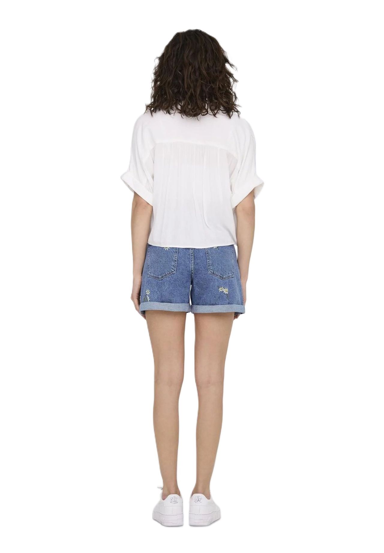 ONLY® Hemdbluse Reverskragen Knoten-Detail für Damen Versandkostenfrei