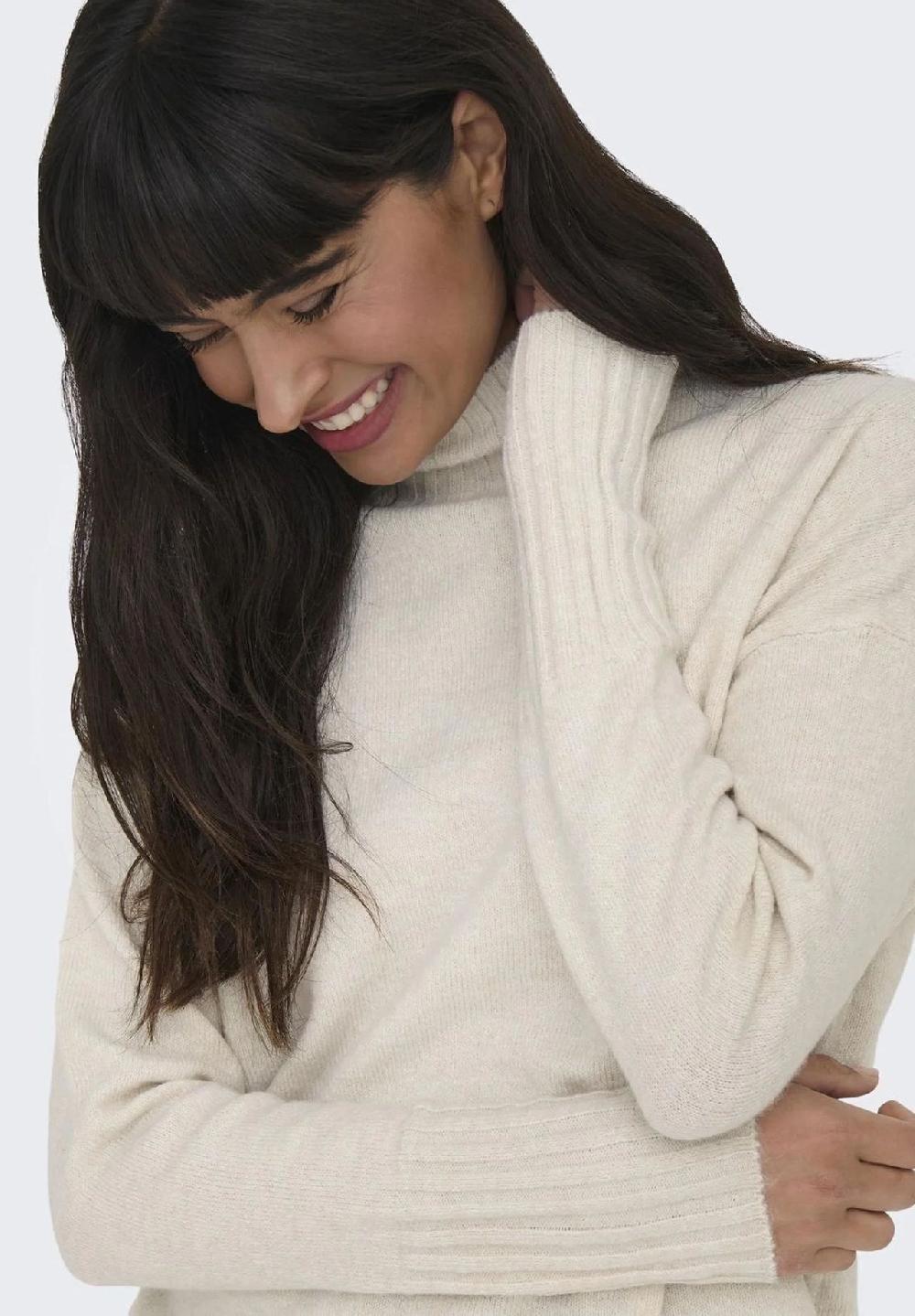 ONLY® Strickpullover "Gabriel" Stehkragen für Damen Begrenztes Angebot