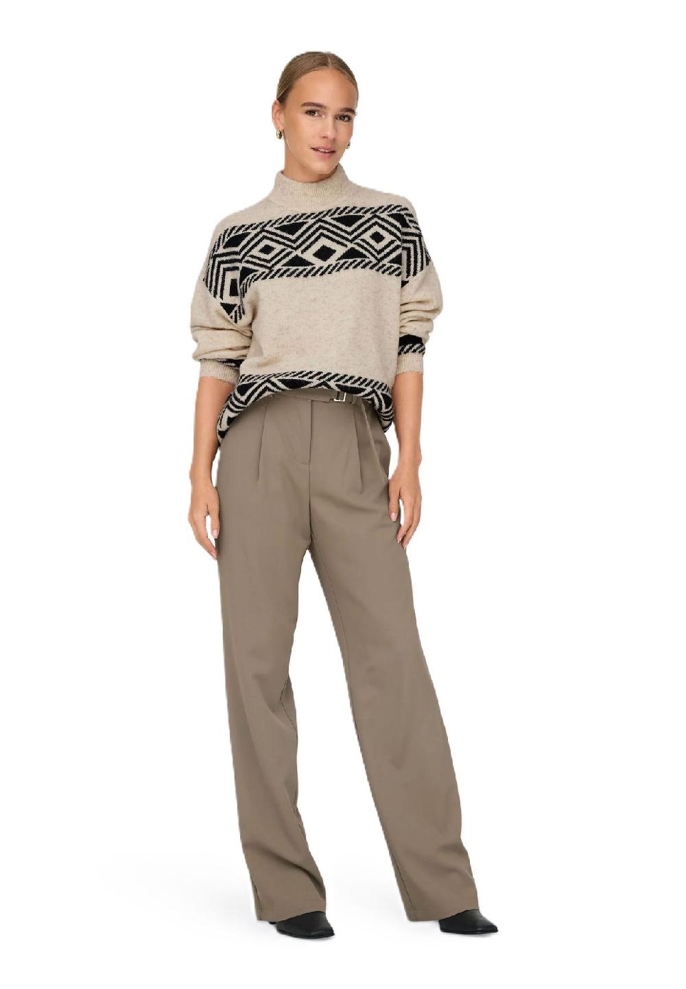 ONLY® Strickpullover "Victor" Stehkragen für Damen Heißer Verkauf